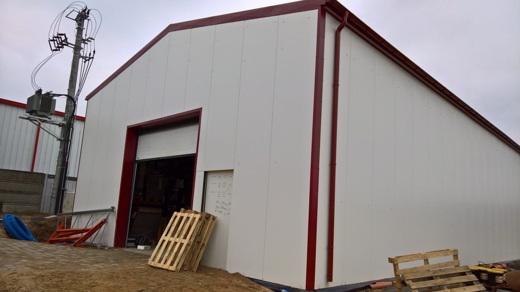 Hala stalowa 15x40 x4 płyta PU 100 leasing z VAT