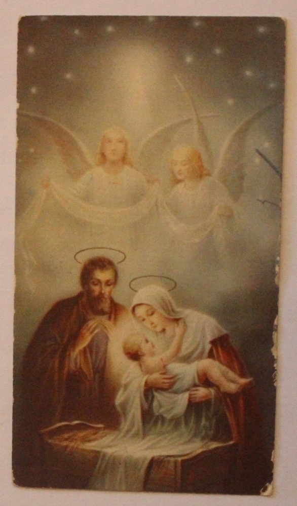 STARY OBRAZEK RELIGIJNY - CIEKAWY