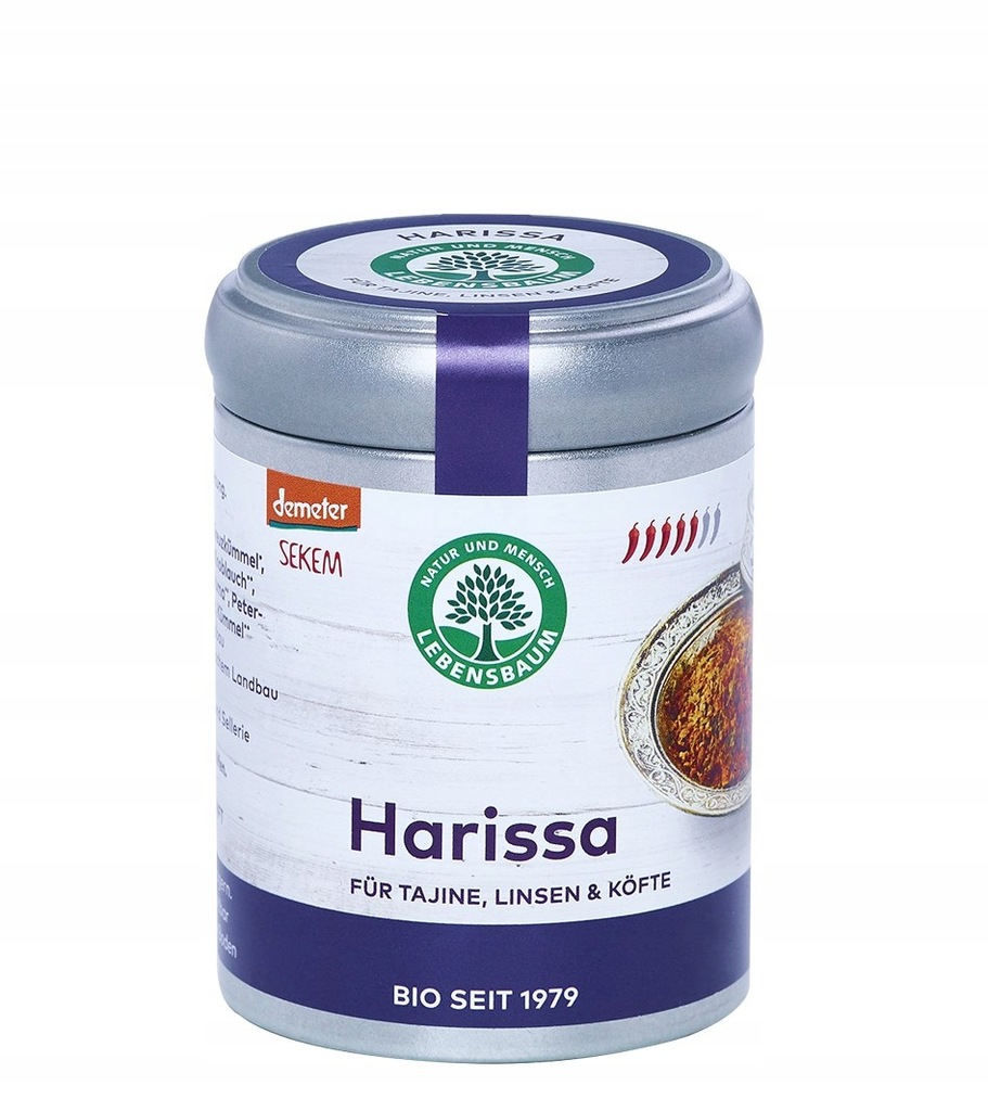 HARISSA - MIESZANKA PRZYPRAW DEMETER BIO 70 g - LEBENSBAUM