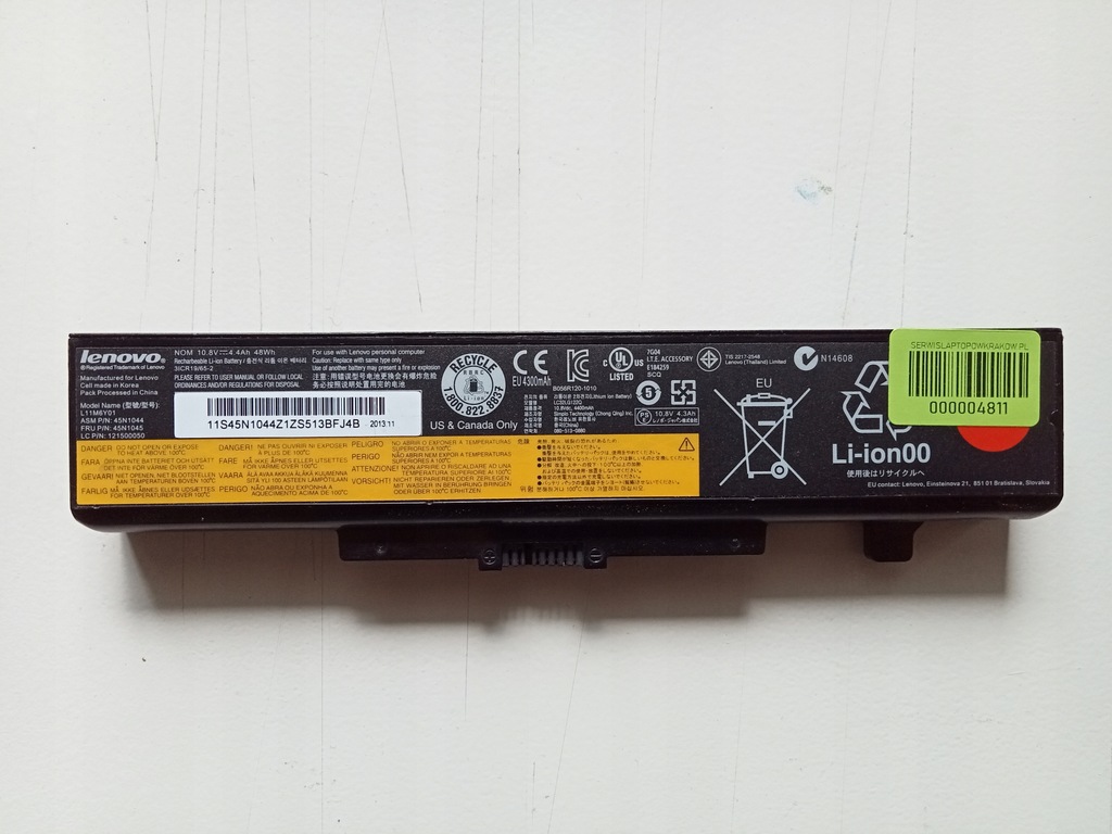 Bateria do laptopów Lenovo L11M6Y01 4400mAh 4811