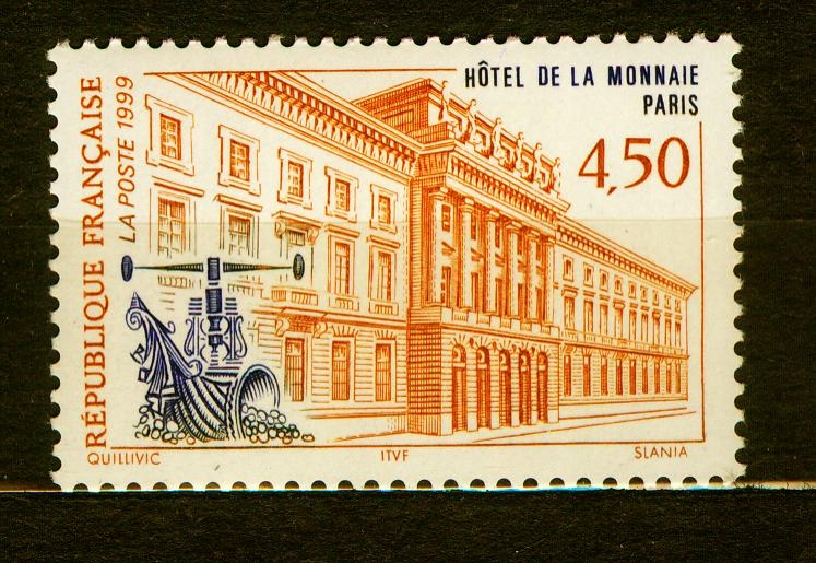 FRANCJA** Rytował SŁANIA, paryski pałac Mi 3394