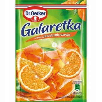 Dr. Oetker Galaretka o smaku pomarańczowym 72 g