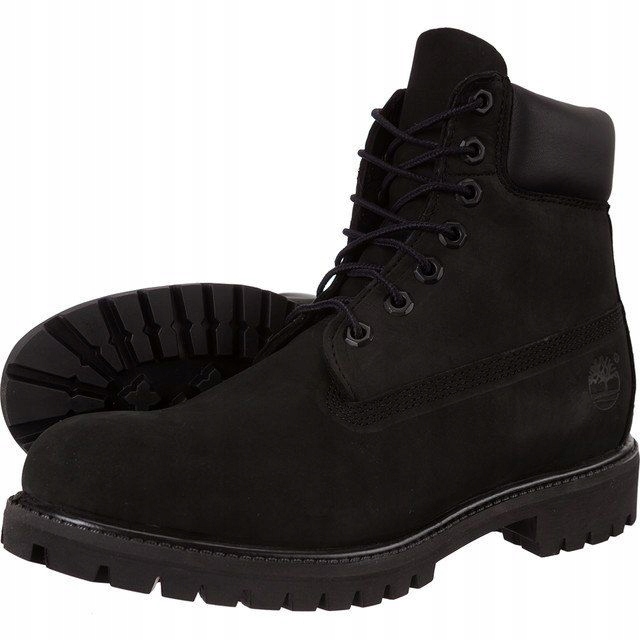 KULTOWE CZARNE ZIMOWE TIMBERLAND 45,5 CZARNE