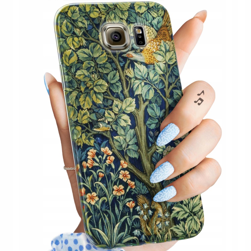 ETUI DO SAMSUNG GALAXY S6 WZORY WILLIAM MORRIS ARTS AND CRAFTS TAPETY CASE