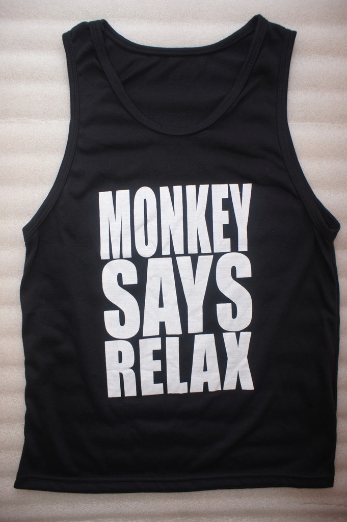 Nowa Koszulka M Bluzka M monkey Says Relax