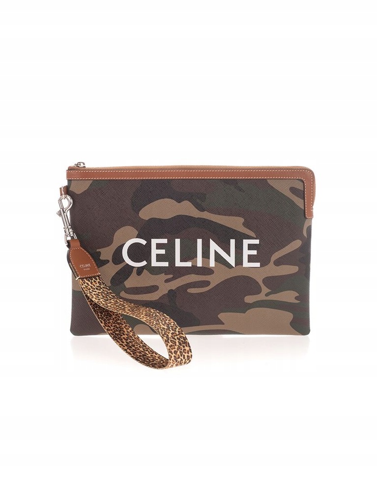 CÉLINE MĘŻCZYZN ZIELONY TOREBKI KOPERTÓWKI UNI INT