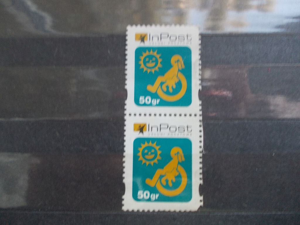 InPost znaczki poczty niezależnej parka 50 gr