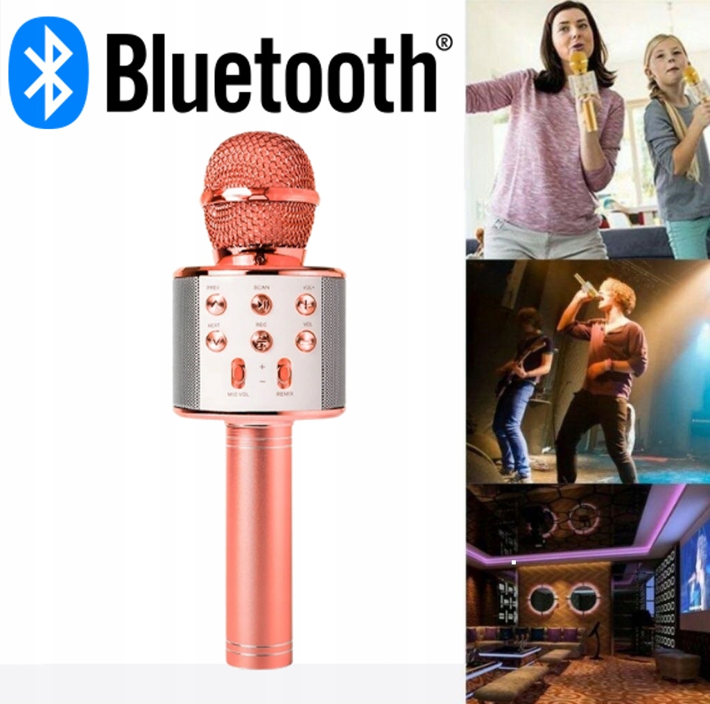 Купить БЕСПРОВОДНОЙ КАРАОКЕ BLUETOOTH МИКРОФОН + ДИНАМИК: отзывы, фото, характеристики в интерне-магазине Aredi.ru