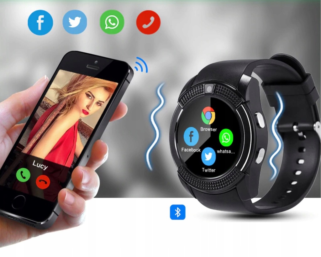 Купить SMARTWATCH V8 SMART WATCH PL SIM SD-КАРТА: отзывы, фото, характеристики в интерне-магазине Aredi.ru