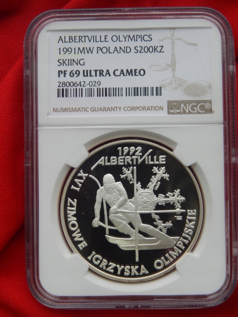 200 KZ 1991 ALBERTVILLE NGC PFUC 69 2-MAX