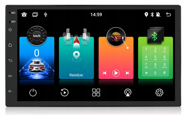 Radio uniwersalne nawigacja ANDROID 11 7" 2DIN GPS