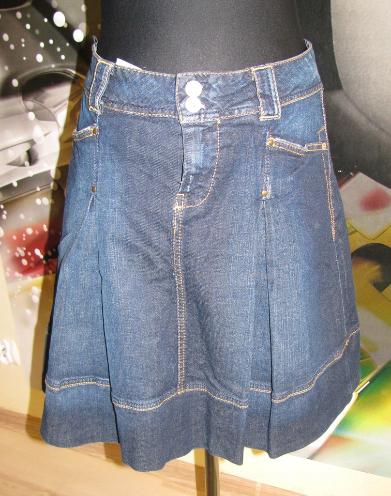 benetton-spódnica jeansowa w roz.40
