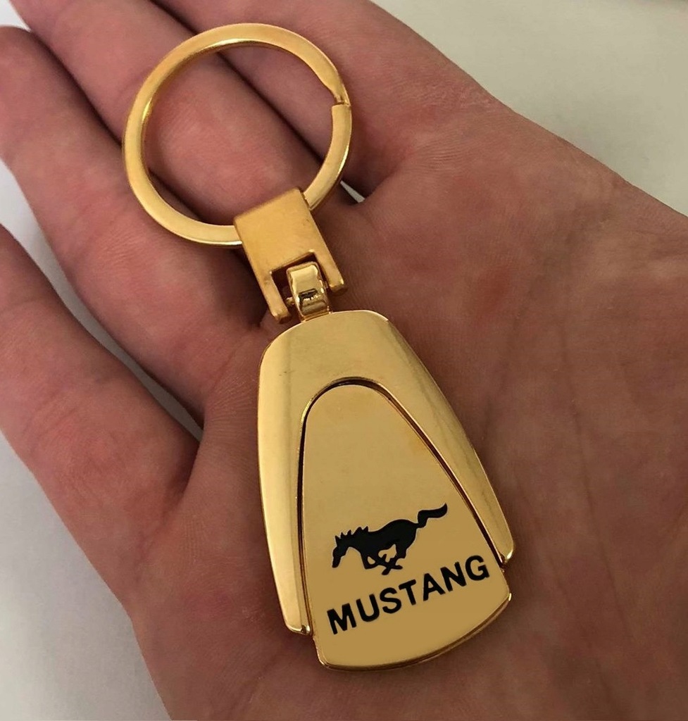 BRELOK MUSTANG POZŁACANY 24K ZŁOTEM CERTYFIKAT