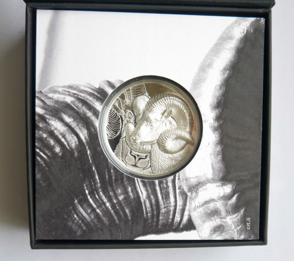 MONGOLIA 2000 TOGROG 2022 MUFLON 3 UNCJE SREBRO