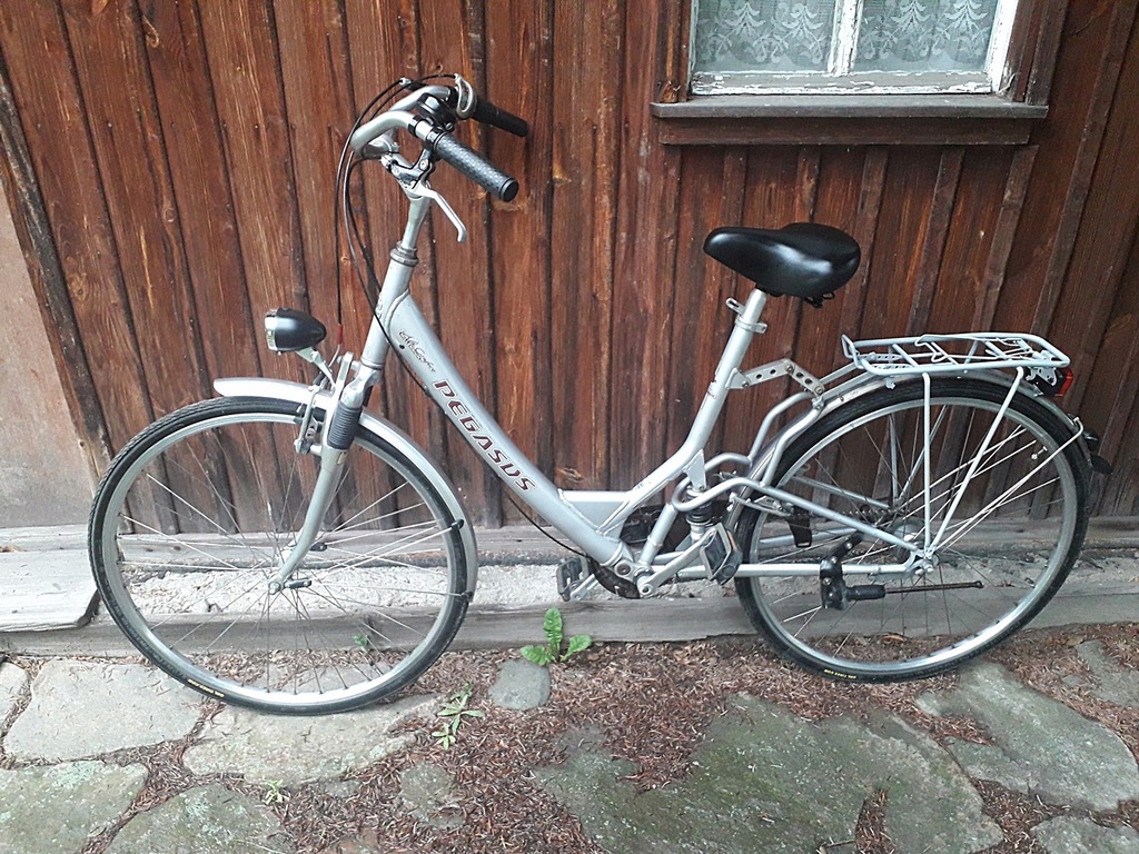 Rower Miejski Damski Damka Łabędź Niska Rama 28 9123085789