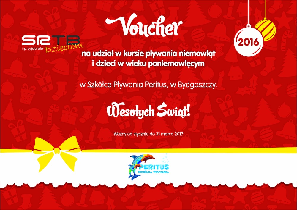 Voucher na kurs pływania dla niemowląt