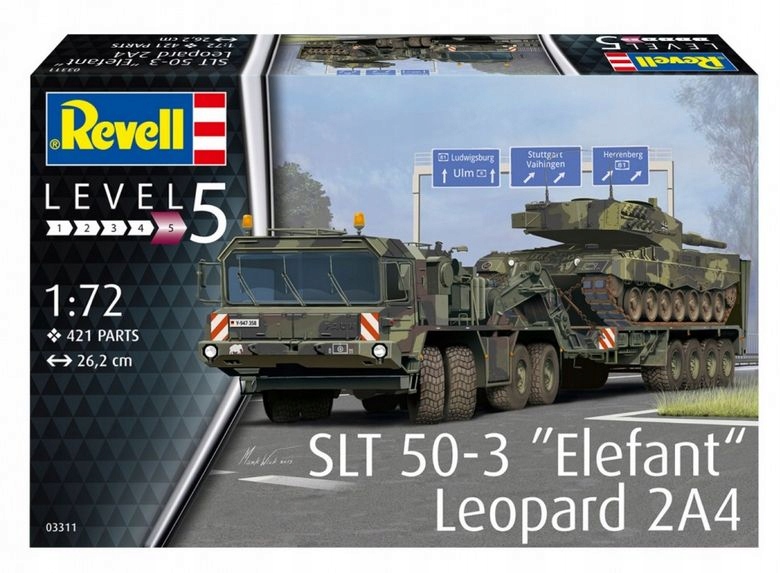 SLT 50-3 Elefant + Leopard 2A4 zestaw 1/72 Revell 03311