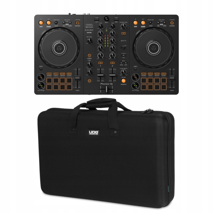 UDG Flight Case Pioneer DDJ-FLX4/ DDJ-400/ DDJ-SB3 Black MK2 Plus