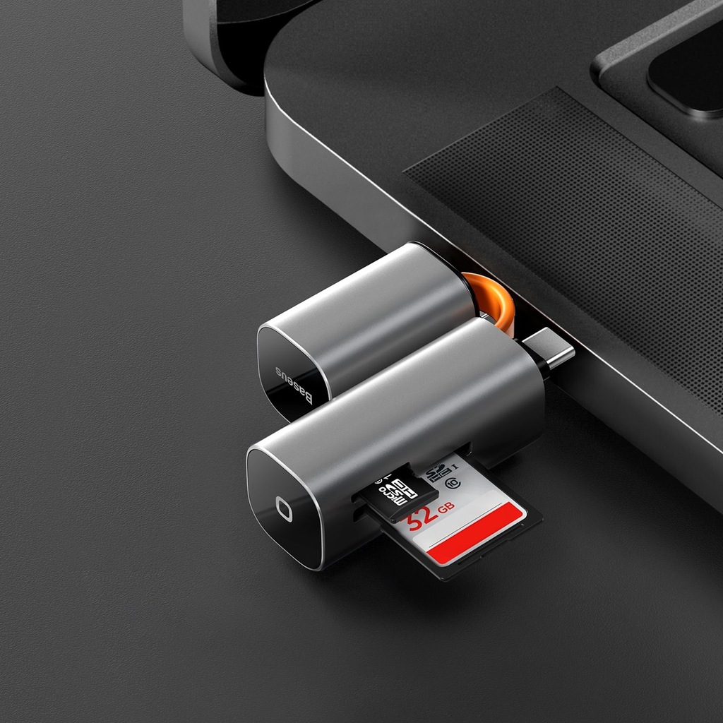 Купить Устройство чтения карт BASEUS SD micro SD TF USB-C USB-A 3.0: отзывы, фото, характеристики в интерне-магазине Aredi.ru