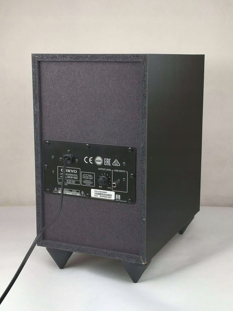 SUBWOOFER AKTYWNY ONKYO SKW658 MMP CZARNY 80W (L) 8702022559
