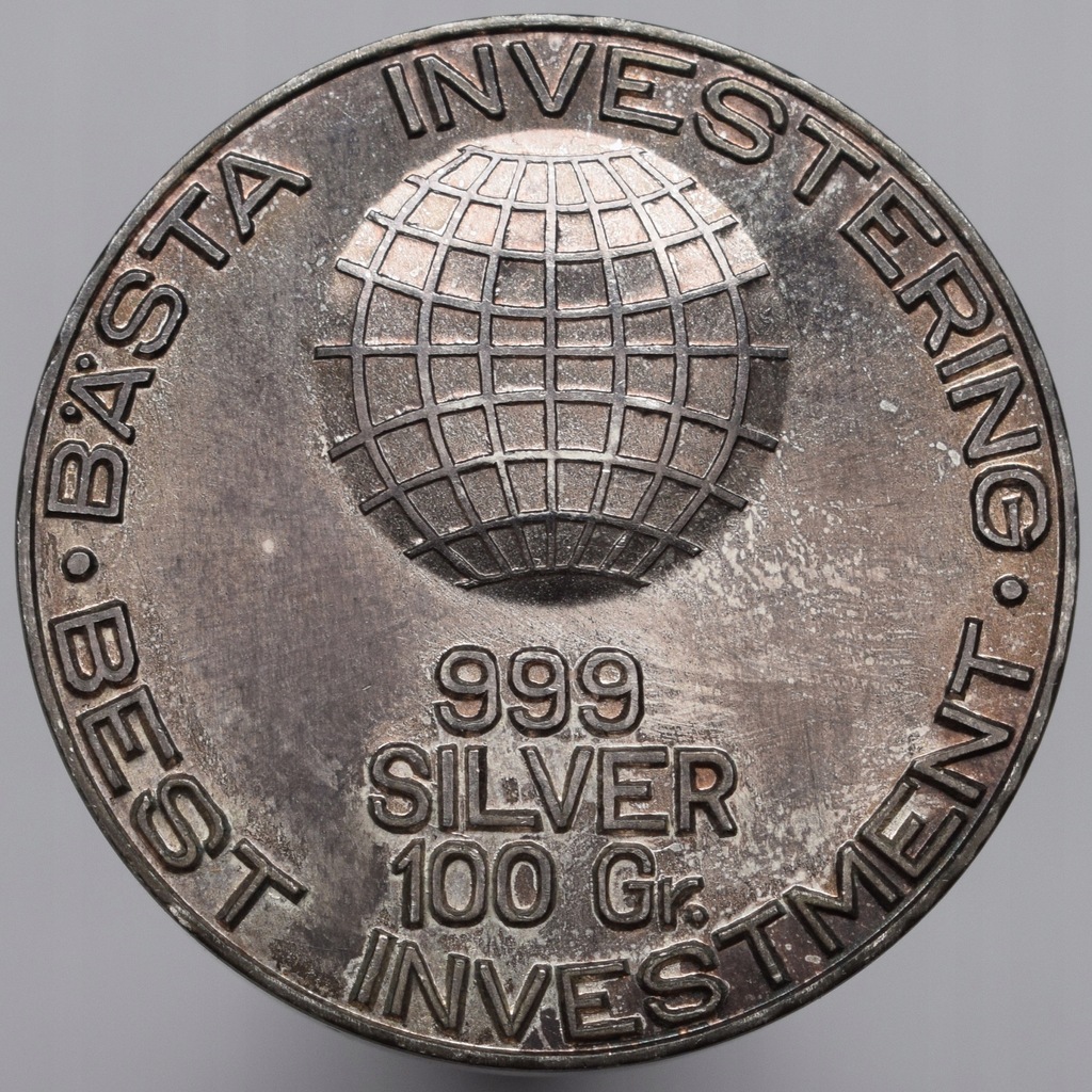 Sztabka 100 gram srebra BEST INVESTMENT - ag999