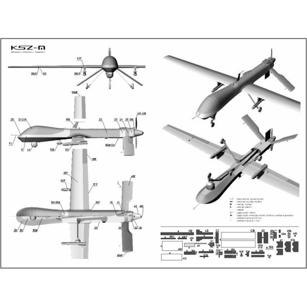Купить Модельик 14/09 - Самолет БПЛА MQ-1 PREDATOR 1:33: отзывы, фото, характеристики в интерне-магазине Aredi.ru