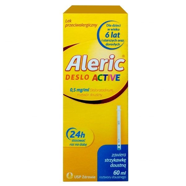 ALERIC DESLO ACTIVE, roztwór doustny, 60 ml