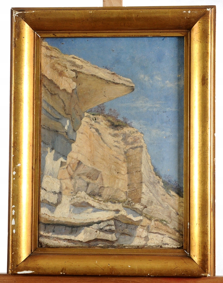 HENRIETTE MARIE ANTONETTE LUPLAU (1848 - 1925) stary obraz olejny