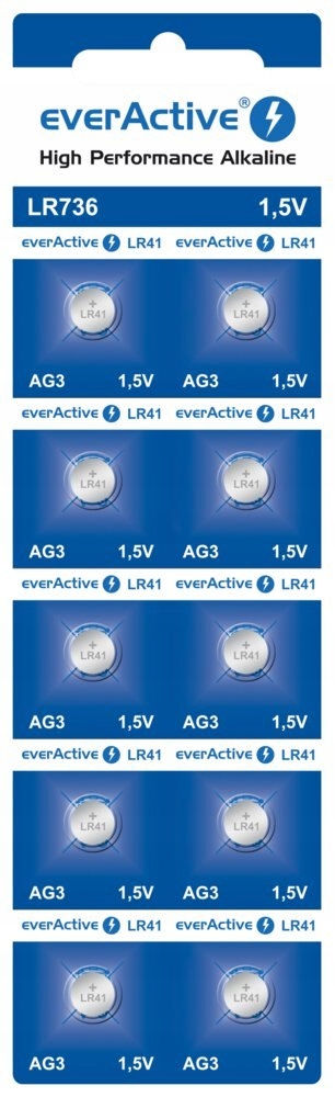 Bateria everActive Alkaline G3 LR736 blister 10szt.