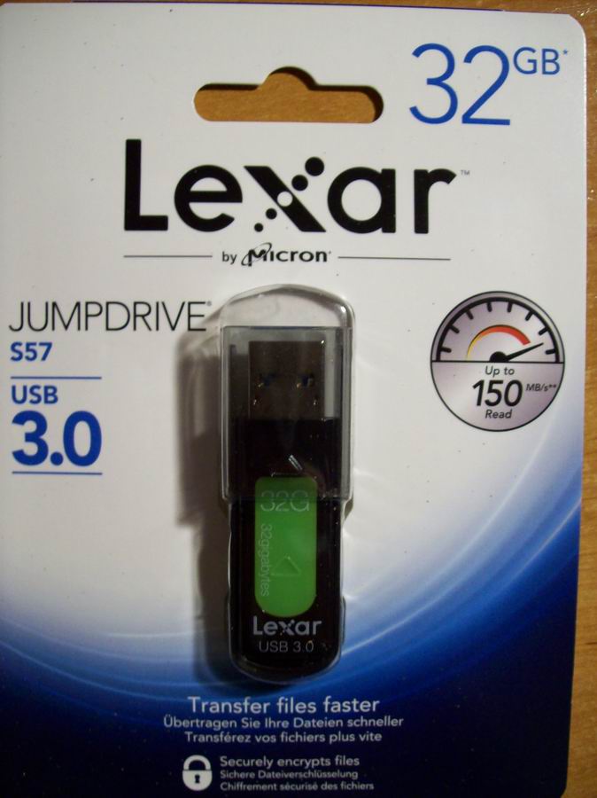 PENDRIVE LEXAR S57 JUMPDRIVE 32 GB USB 3.0 / 2.0