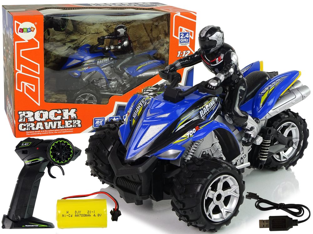 ZDALNIE STEROWANY QUAD POJAZD RC AUTO ZABAWKA DLA DZIECKA Crawler + PILOT