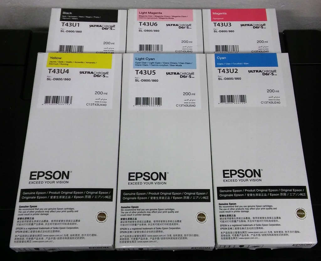 EPSON SureLab SL-D800 WKŁAD TUSZ DO D 800 6 SZTUK