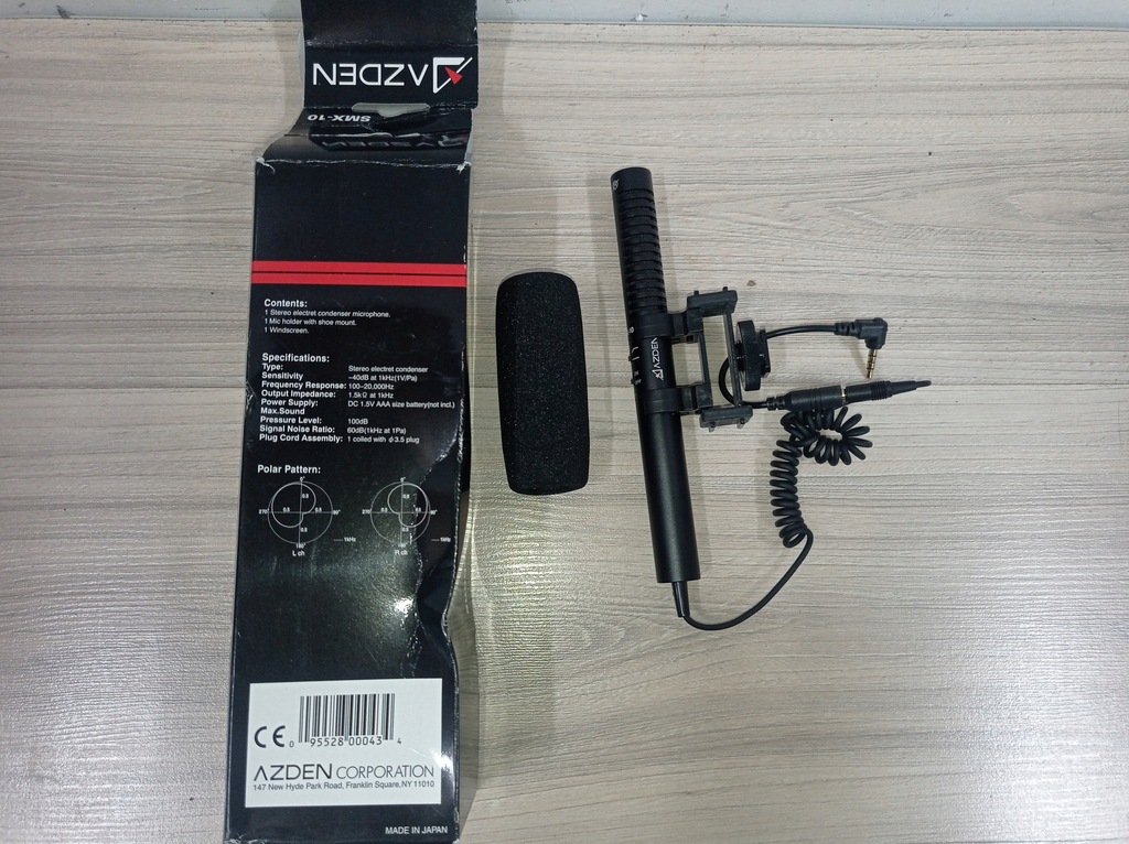 Azden SGM-10 - stereofoniczny mikrofon kierunkowy - NOWY !