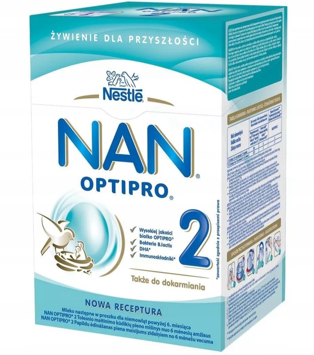 Mleko modyfikowane Nestle Nan Optipro 2 800g