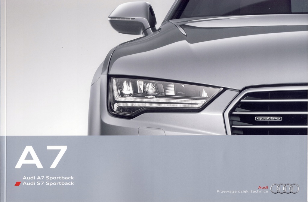 Audi A7 C7 prospekt 2014 polski 114 s.