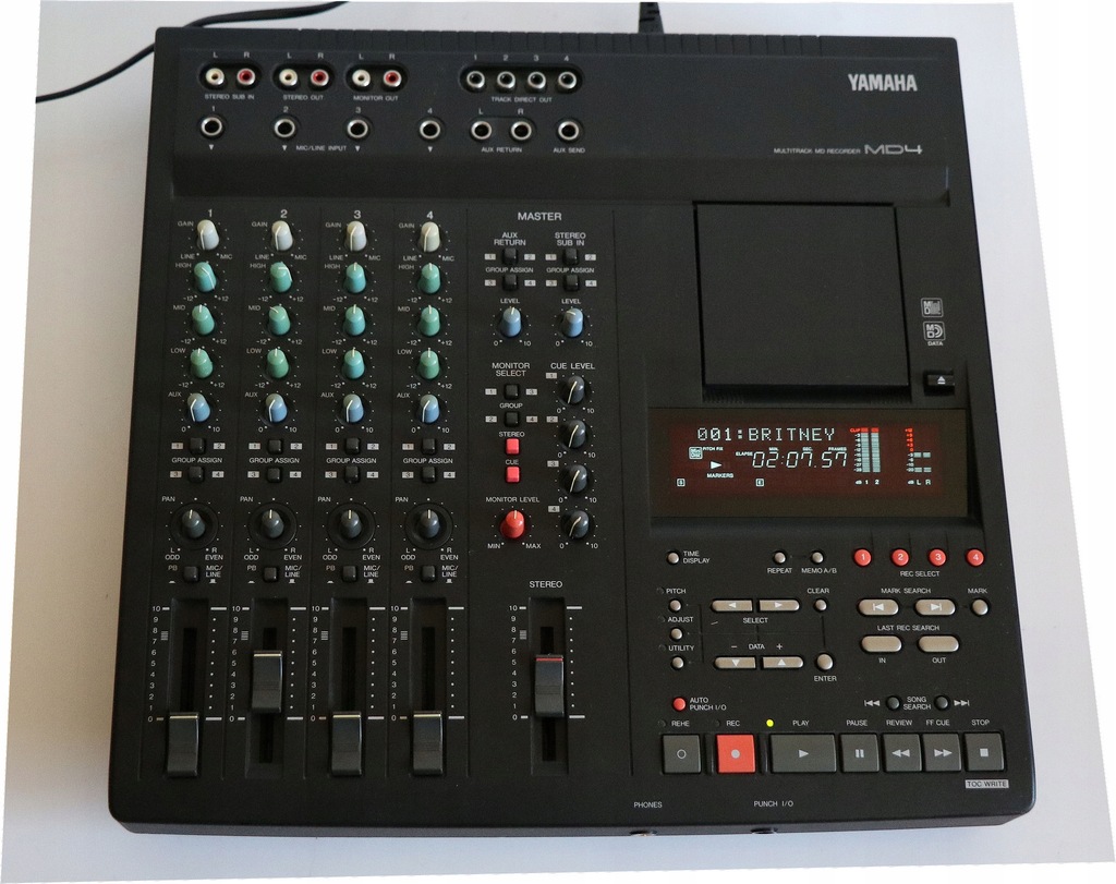 YAMAHA MD4 MULTITRACK M D RECORDER 本体 Yamaha MD4 Multitrack MiniDisc Recorder Made in Japan Oct 96
