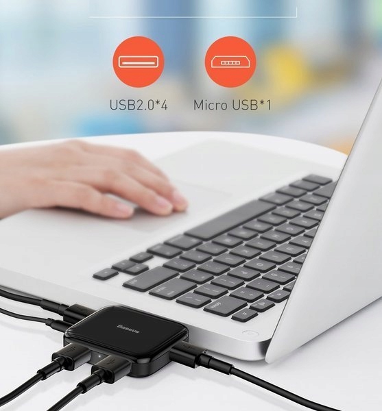 Купить Адаптер-концентратор Baseus, 4 порта USB 2.0 micro: отзывы, фото, характеристики в интерне-магазине Aredi.ru