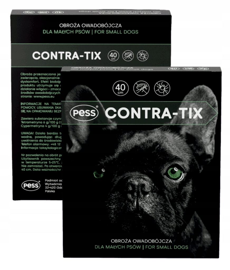 PESS CONTRA-TIX obroża owadobójcza dla psów 40 cm