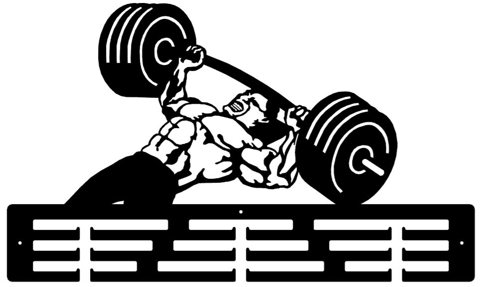 Wieszak na medale - Wyciskanie sztangi - mod. 1042