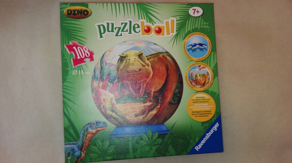 Puzzle ball 108 elementów 3D DINO