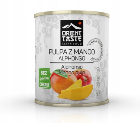 Pulpa mango Alphonso naturalna Orient Taste 400 ml