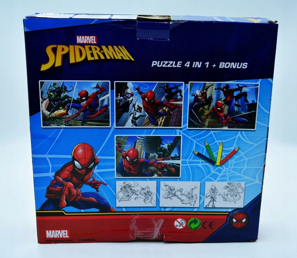 5266-12 ..MARVEL SPIDER MAN p#s PUZZLE KOLOROWANKA