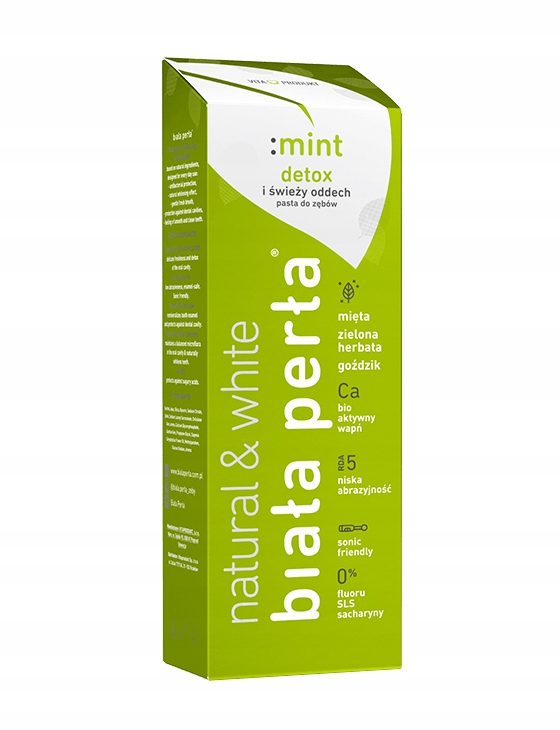 BIAŁA PERŁA NATURAL MINT wybielająca pasta do zębów, 75 ml