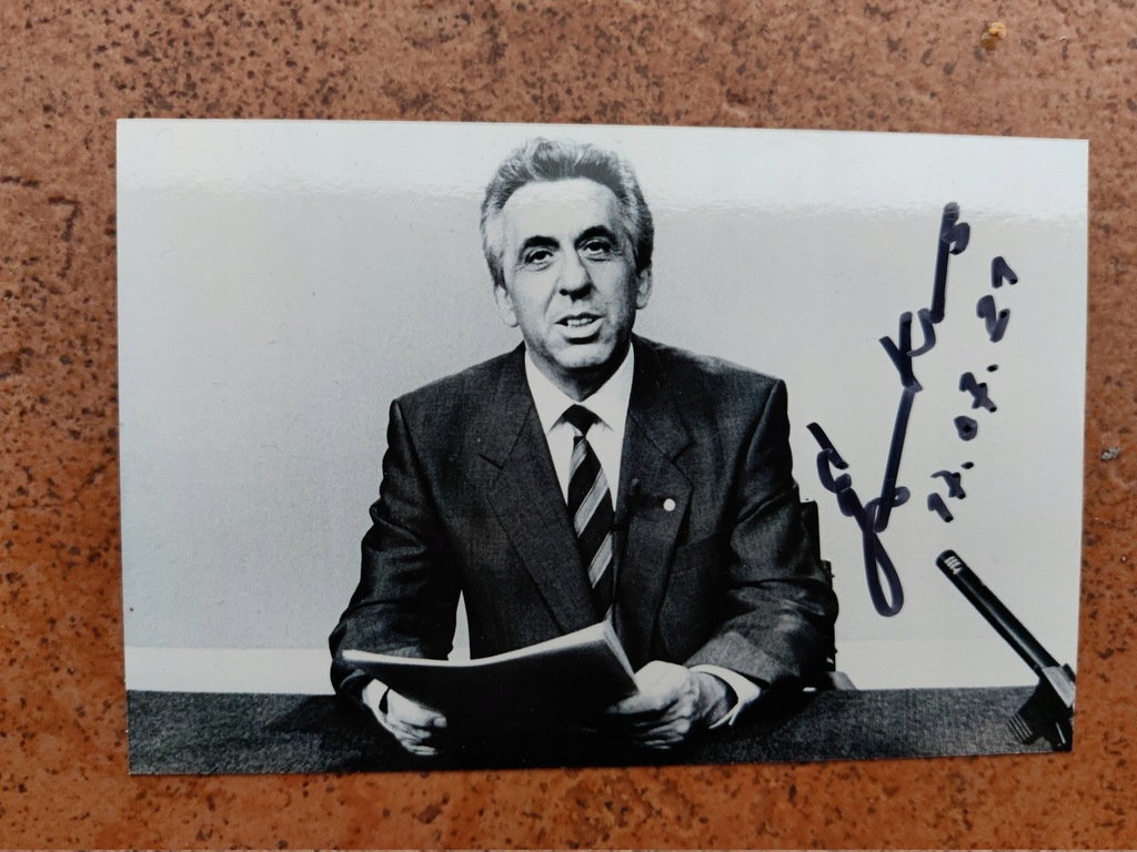 Egon Krenz - ostatni przywódca NRD - autograf