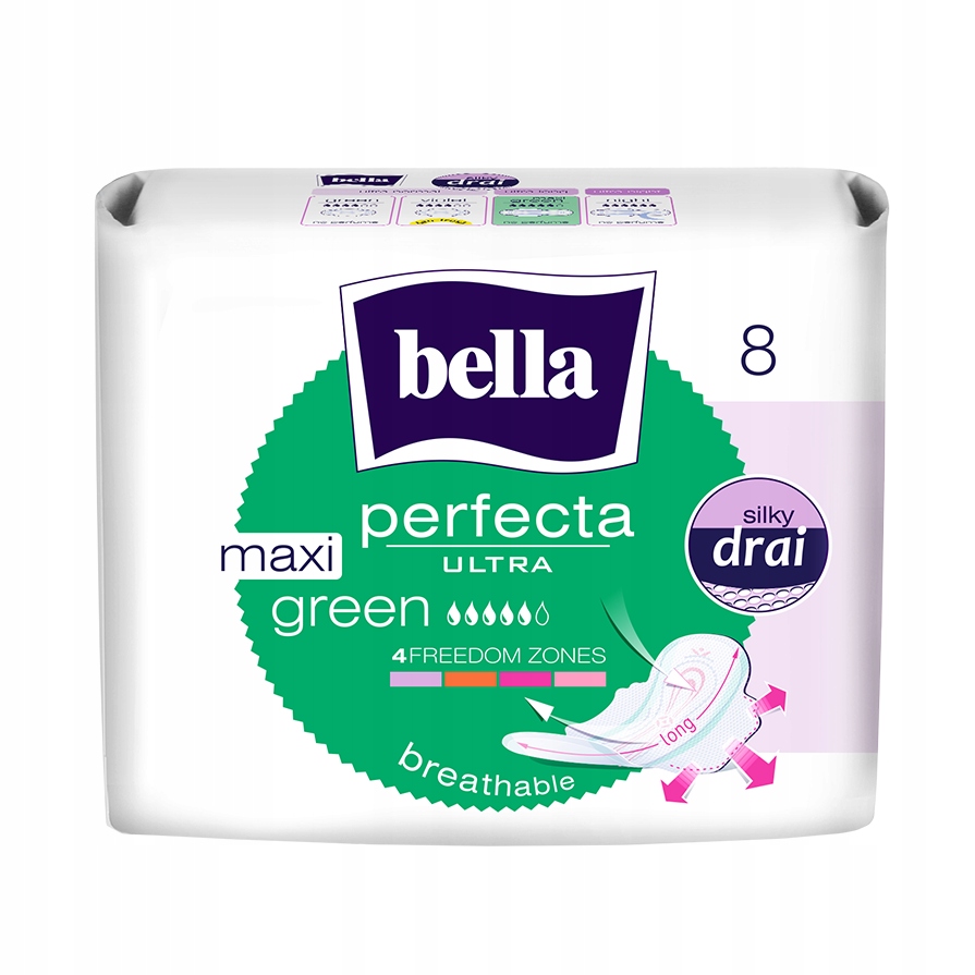 Bella Podpaski Perfecta Ultra Maxi Green 8 szt