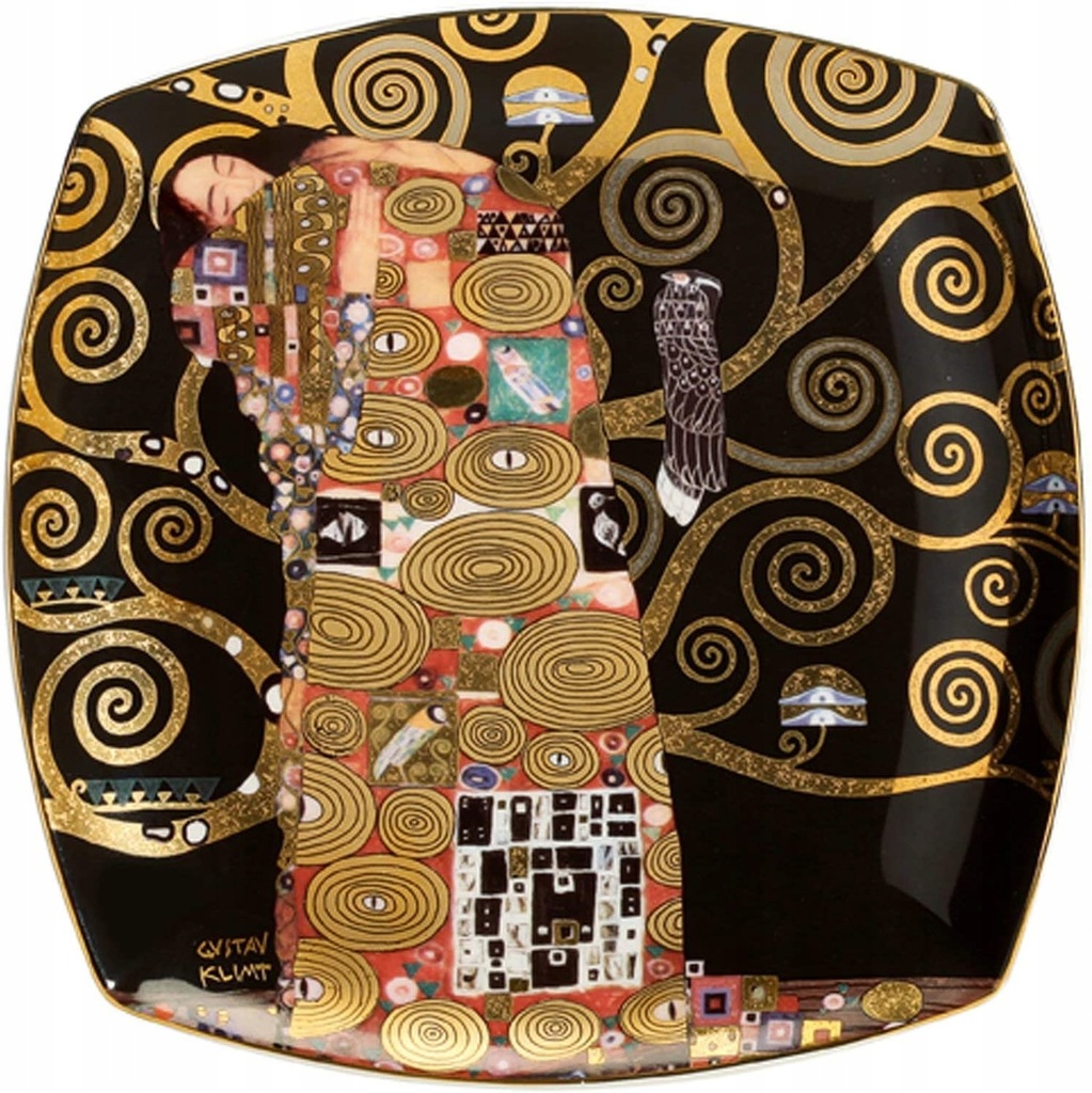 Talerz deserowy 21cm Spełnienie G. Klimt Goebel