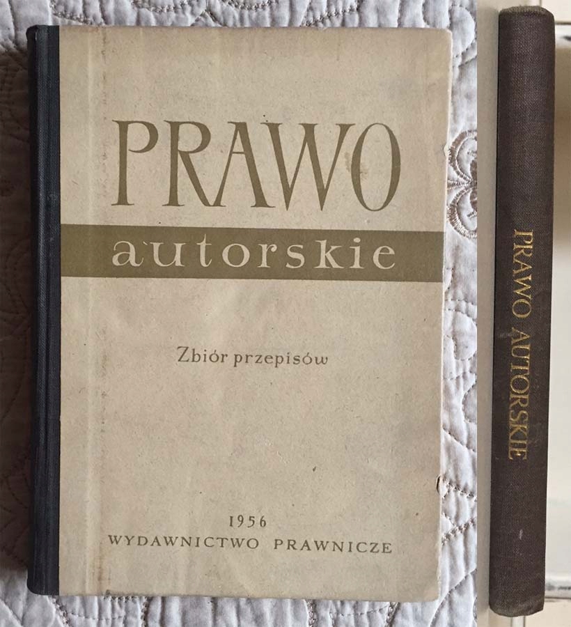 PRAWO AUTORSKIE ZBIÓR PRZEPISÓW PRAWNYCH 1956