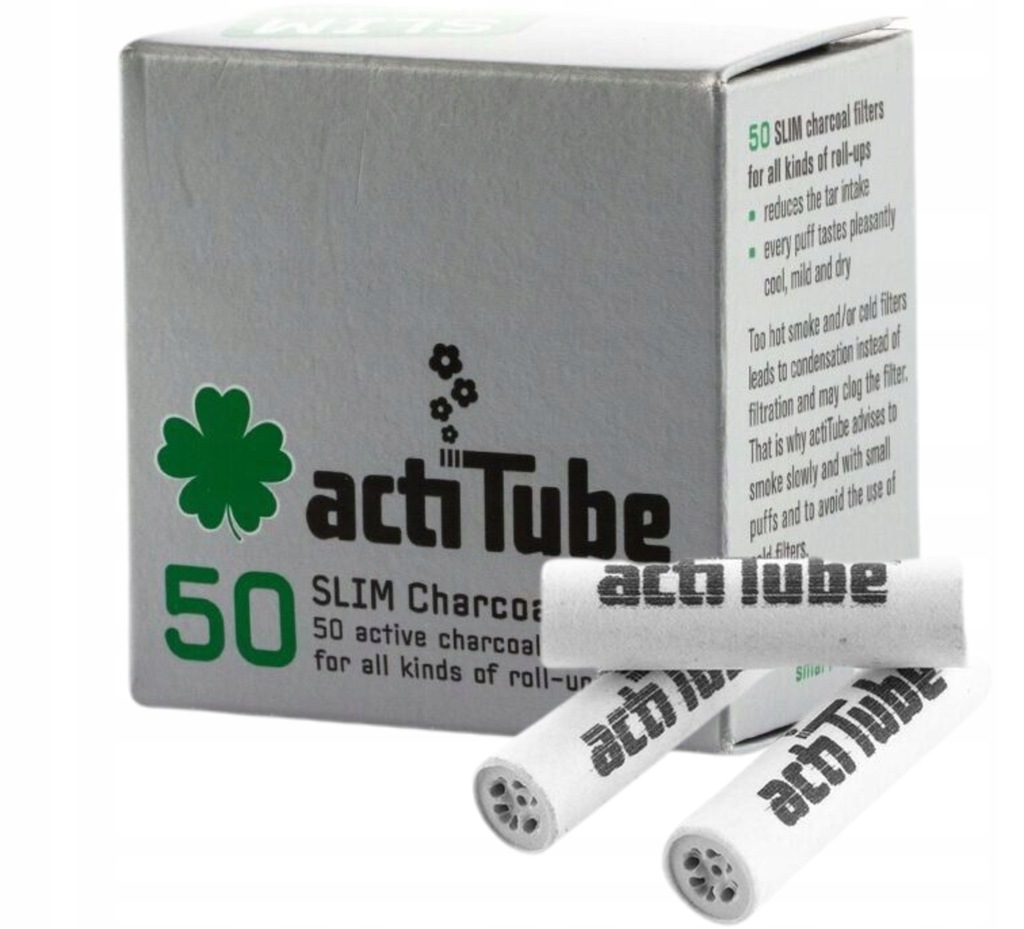 ActiTube SLIM 50 aktywne filtry węglowe + BLETKI