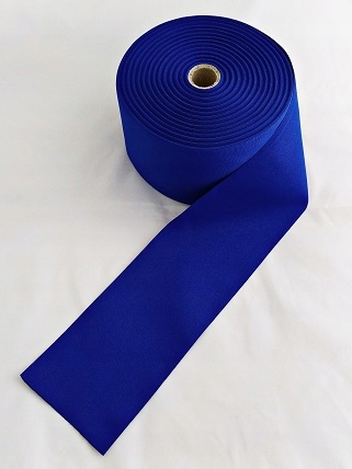 szarfa wstęga rypsowa niebieska barwy UE szer 10cm