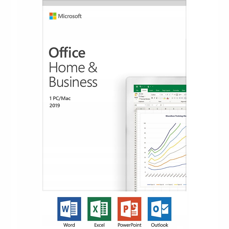 MS Office 2019 Home & Business BOX PL WIN MAC